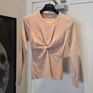 ✅️Pink Long Sleeve Twist Top